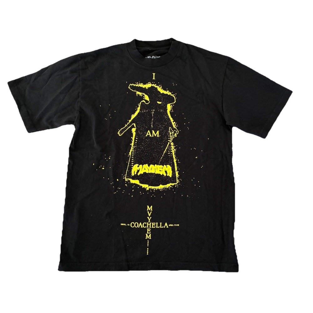 Lady Gaga T Shirt S Black The Mayhem Ball Tour Coachella‎ Exclusive NEW *hole